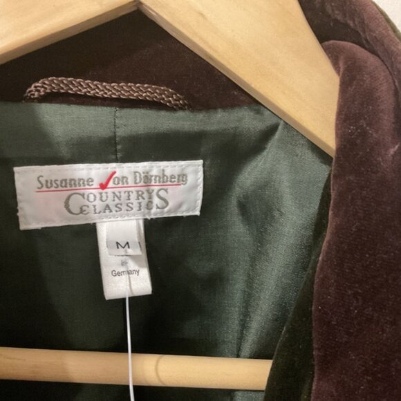 Vintage Susanne von Drömbert Country Classics Velvet Coat – Size M - Picture 3 of 5
